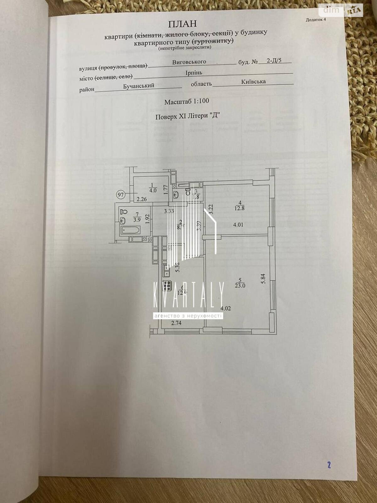 Продаж двокімнатної квартири в Ірпені, на вул. Виговського 2Д/5, район Ірпінь фото 1