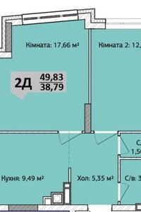 Продаж двокімнатної квартири в Ірпені, на вул. Григорія Сковороди 35, район Ірпінь фото 2