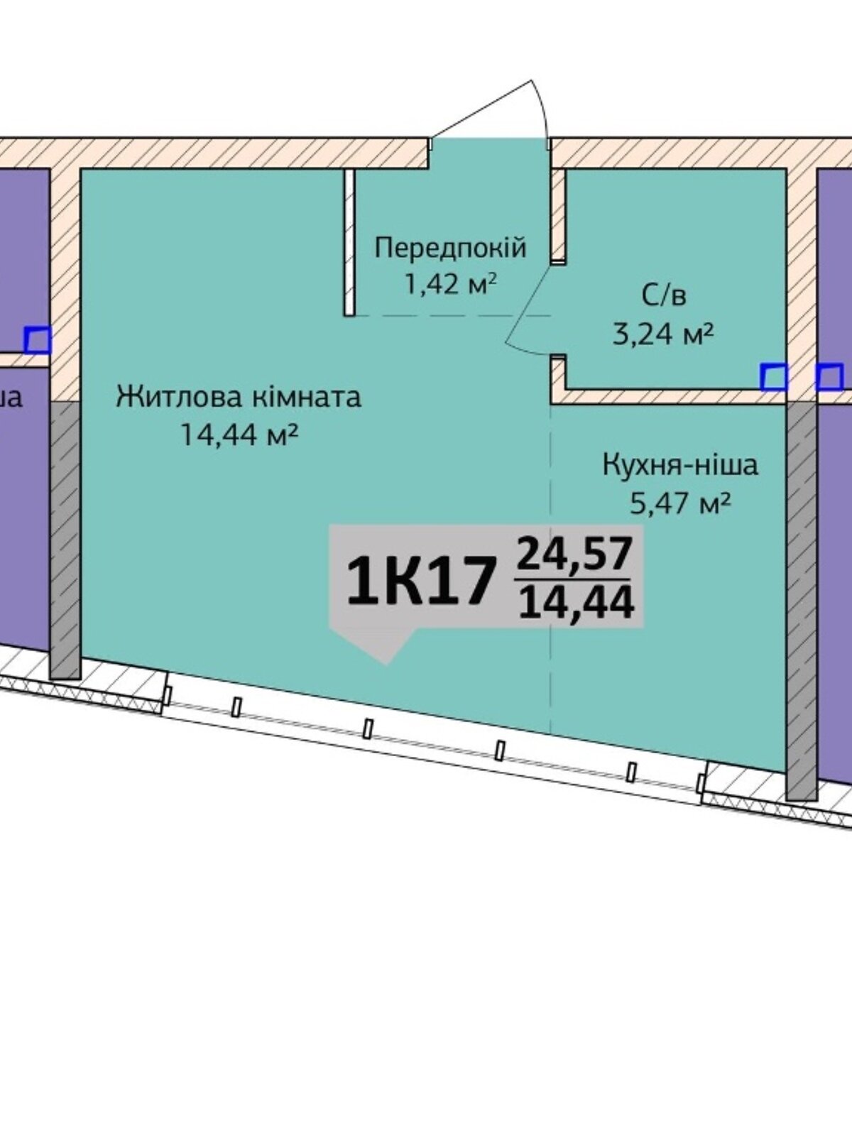 Продаж однокімнатної квартири в Ірпені, на вул. Григорія Сковороди 13/10, кв. 17, район Ірпінь фото 1