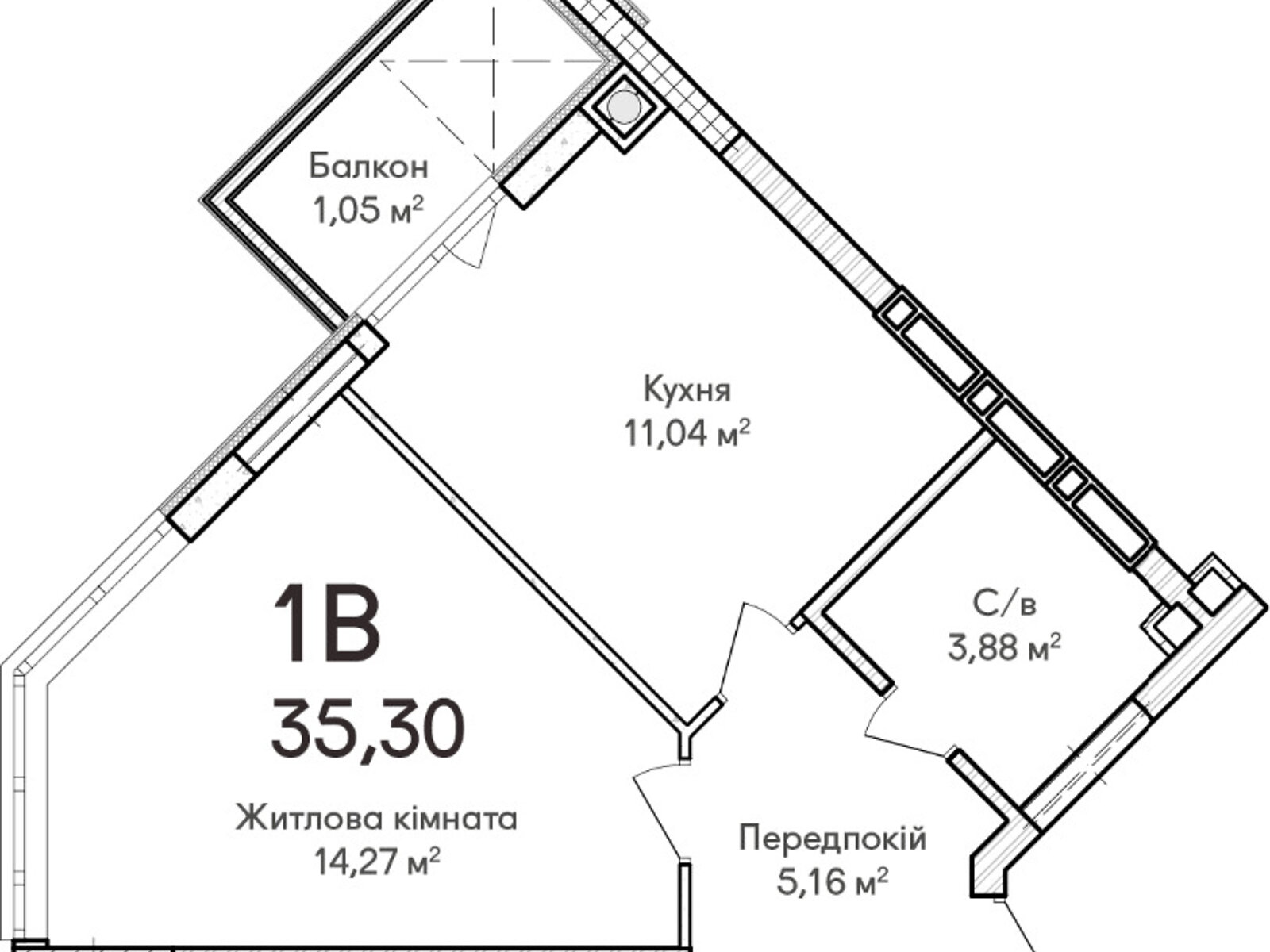 Продажа однокомнатной квартиры в Ирпене, на ул. Ольги Кобылянской 1В/1, район Ирпень фото 1 Продажа однокомнатной квартиры в Ирпене, на ул. Ольги Кобылянской 1В/1, район Ирпень фото 1
