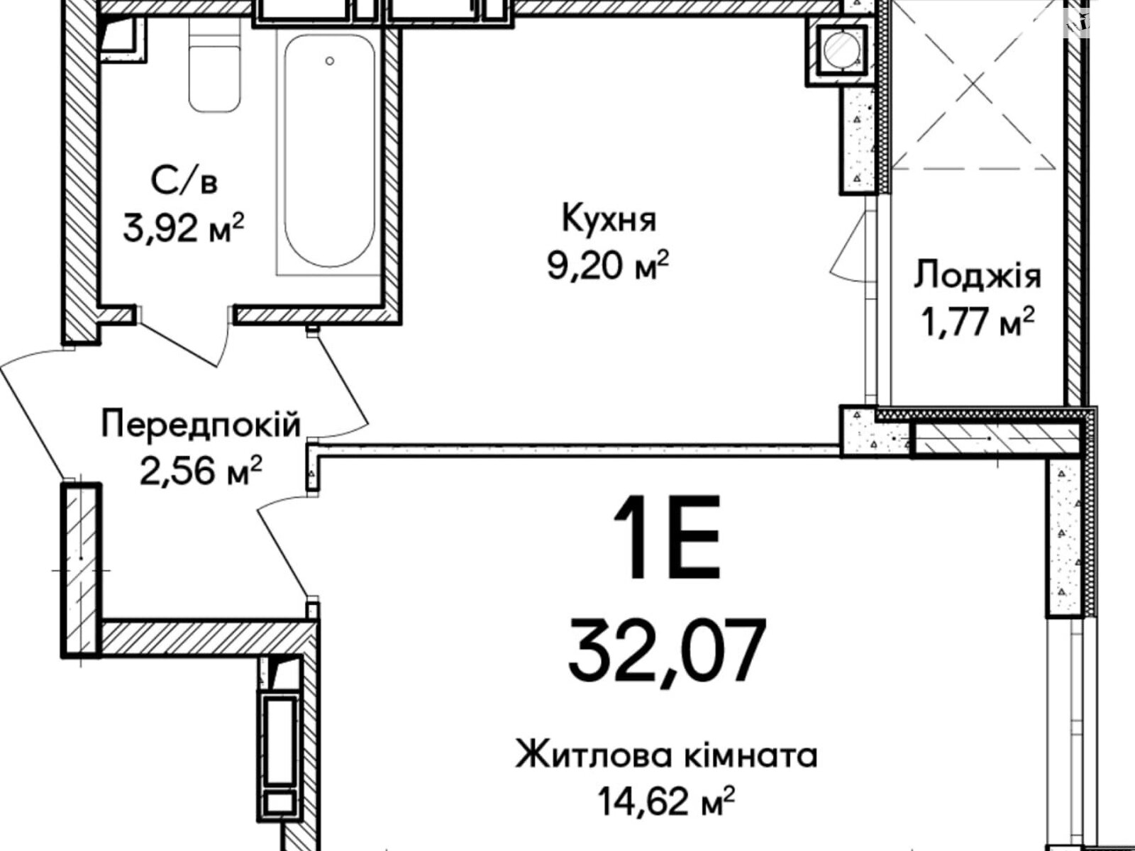 Продажа однокомнатной квартиры в Ирпене, на ул. Кобылянской Ольги 1В/19, кв. 35, район Ирпень фото 1