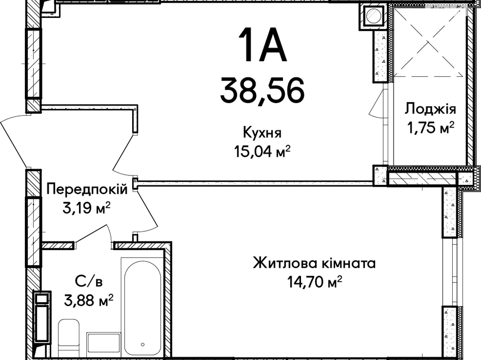 Продаж однокімнатної квартири в Ірпені, на вул. Ольги Кобилянської 1В/18, район Ірпінь фото 1