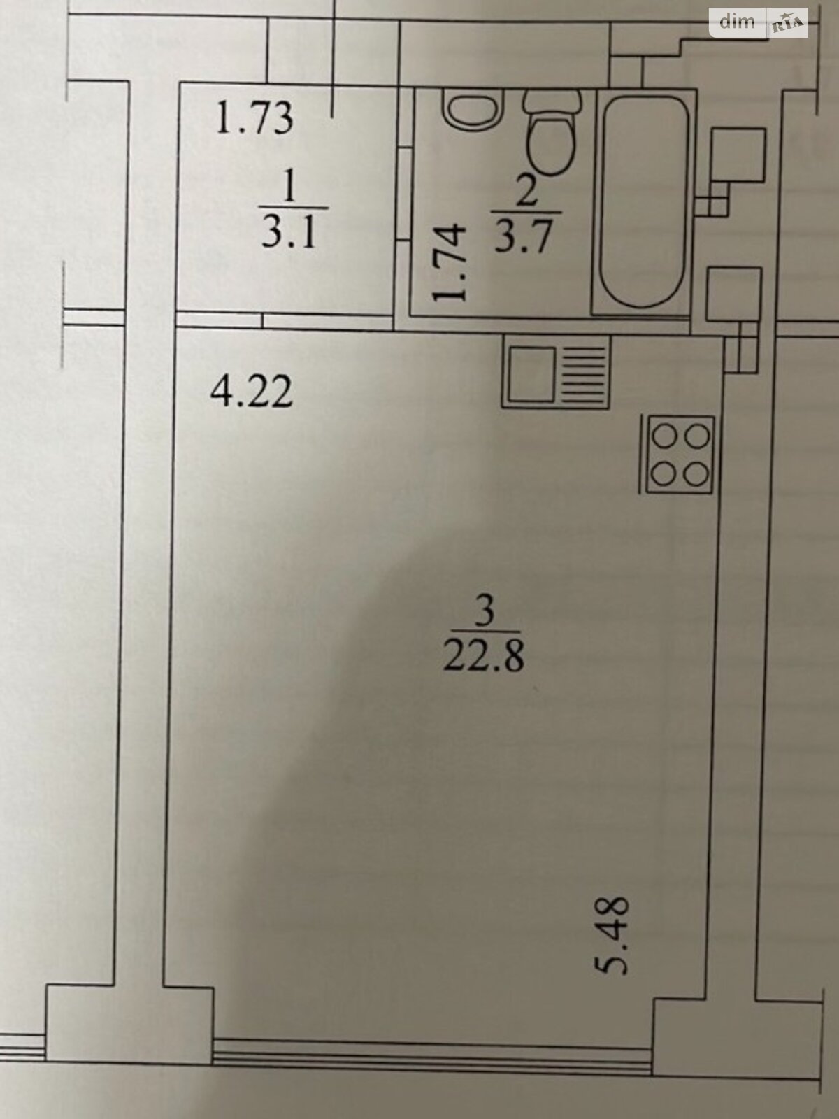 Продажа однокомнатной квартиры в Ирпене, на ул. Литературная 27, кв. 23, район Ирпень фото 1