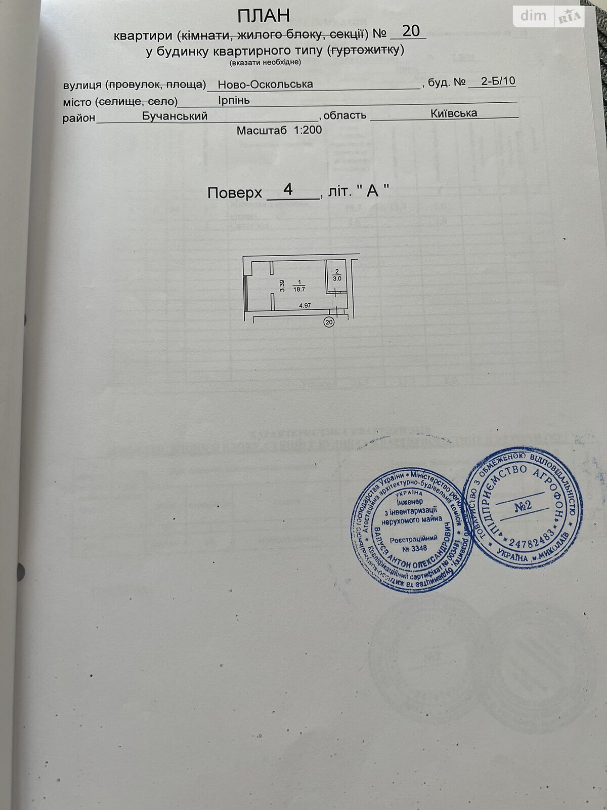 Продаж однокімнатної квартири в Ірпені, на вул. Миколи Сингаївського 2Б/10, район Ірпінь фото 1