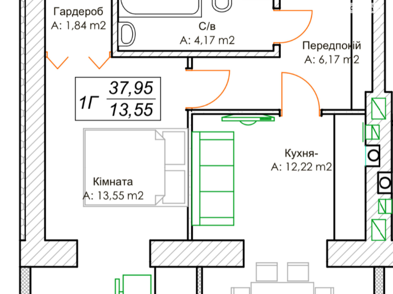 Продажа однокомнатной квартиры в Ирпене, на ул. Николая Сингаевского 34Б, район Ирпень фото 1