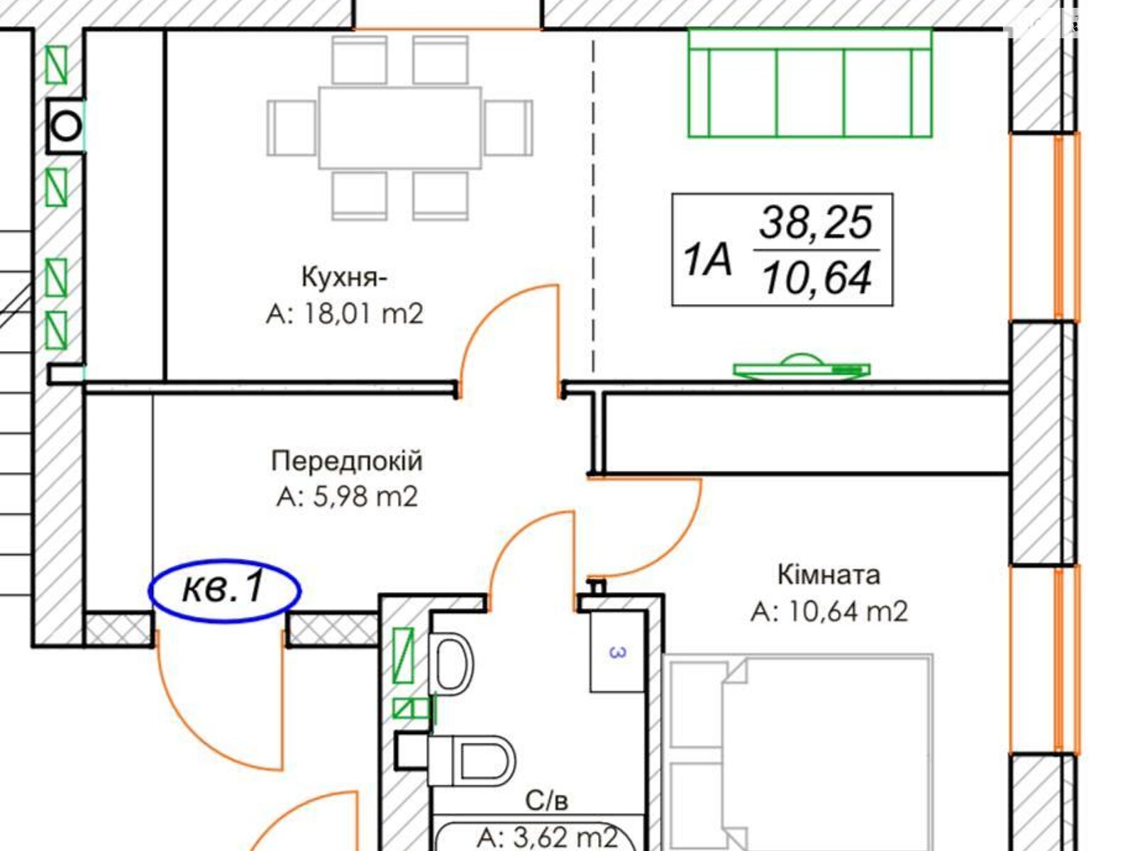 Продаж однокімнатної квартири в Ірпені, на вул. Миколи Сингаївського 34А, район Ірпінь фото 1 Продаж однокімнатної квартири в Ірпені, на вул. Миколи Сингаївського 34А, район Ірпінь фото 1