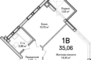 Продажа однокомнатной квартиры в Ирпене, на ул. Ольги Кобылянской 1В/18, район Ирпень фото 2