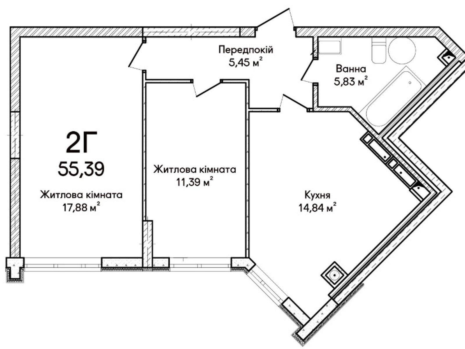 Продажа двухкомнатной квартиры в Ирпене, на ул. Ольги Кобылянской 1В/28, кв. 1, район Ирпень фото 1 Продажа двухкомнатной квартиры в Ирпене, на ул. Ольги Кобылянской 1В/28, кв. 1, район Ирпень фото 1