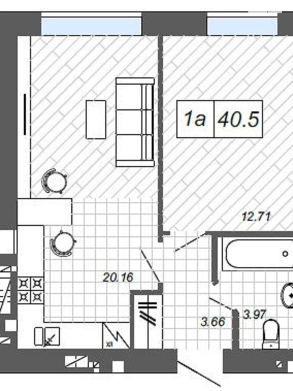 Продажа однокомнатной квартиры в Ирпене, на ул. Василия Стуса 27, кв. 7, район Ирпень фото 1