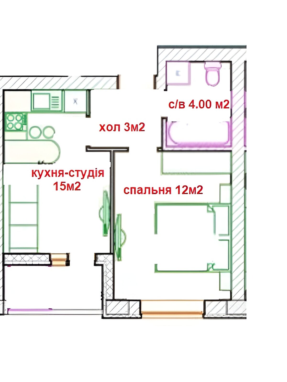 Продажа однокомнатной квартиры в Ирпене, на ул. Семьи Шкаривских 22Г, район Ирпень фото 1