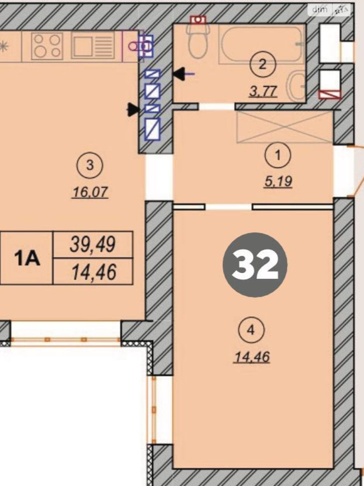 Продажа однокомнатной квартиры в Ирпене, на ул. Соборная 2К/15, кв. 32, район Ирпень фото 1 Продажа однокомнатной квартиры в Ирпене, на ул. Соборная 2К/15, кв. 32, район Ирпень фото 1