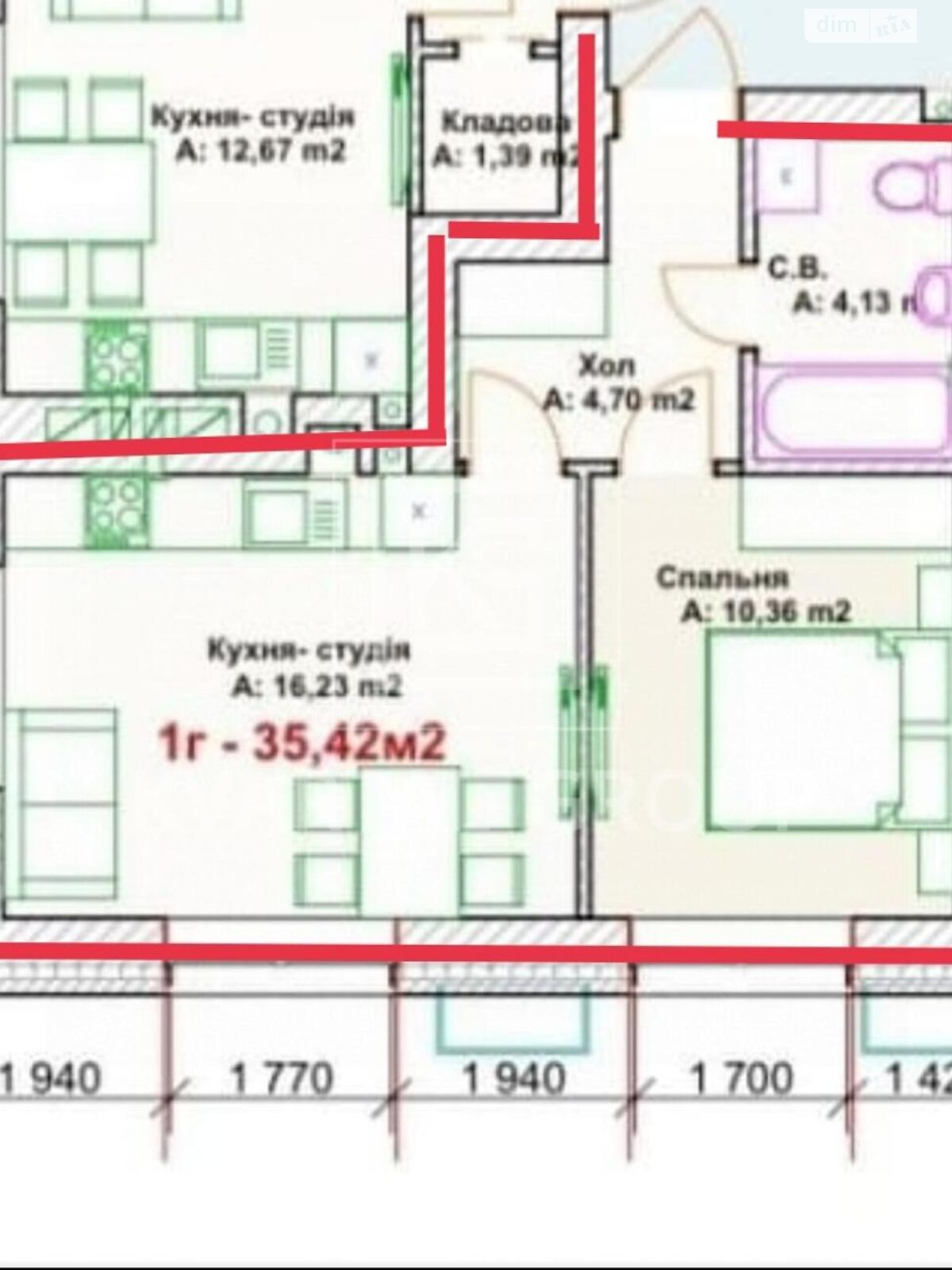 Продаж однокімнатної квартири в Ірпені, на вул. Троїцька 15, район Ірпінь фото 1