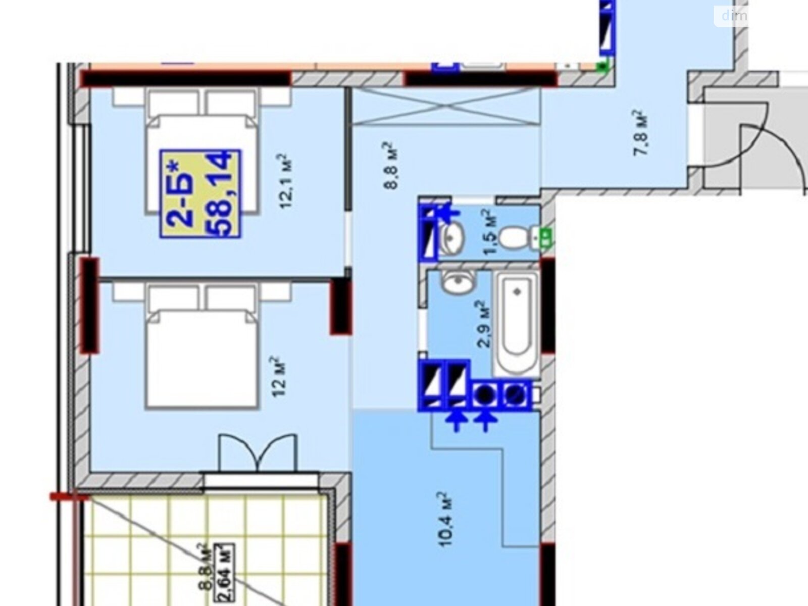 Продажа двухкомнатной квартиры в Ирпене, на ул. Университетская 1Т, кв. 131/2, район Ирпень фото 1 Продажа двухкомнатной квартиры в Ирпене, на ул. Университетская 1Т, кв. 131/2, район Ирпень фото 1