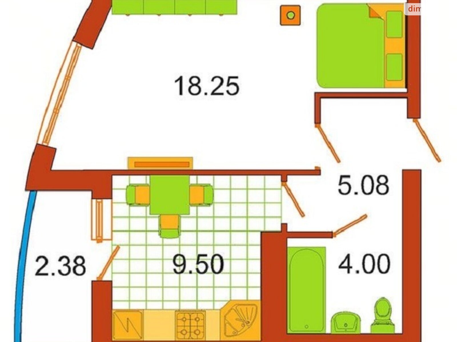 Продажа однокомнатной квартиры в Ирпене, на ул. Университетская 2З, кв. 145, район Ирпень фото 1