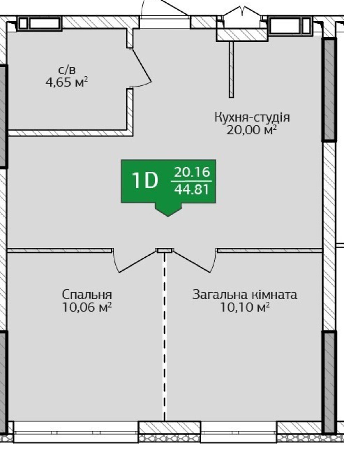 Продаж однокімнатної квартири в Ірпені, на вул. Університетська, район Ірпінь фото 1
