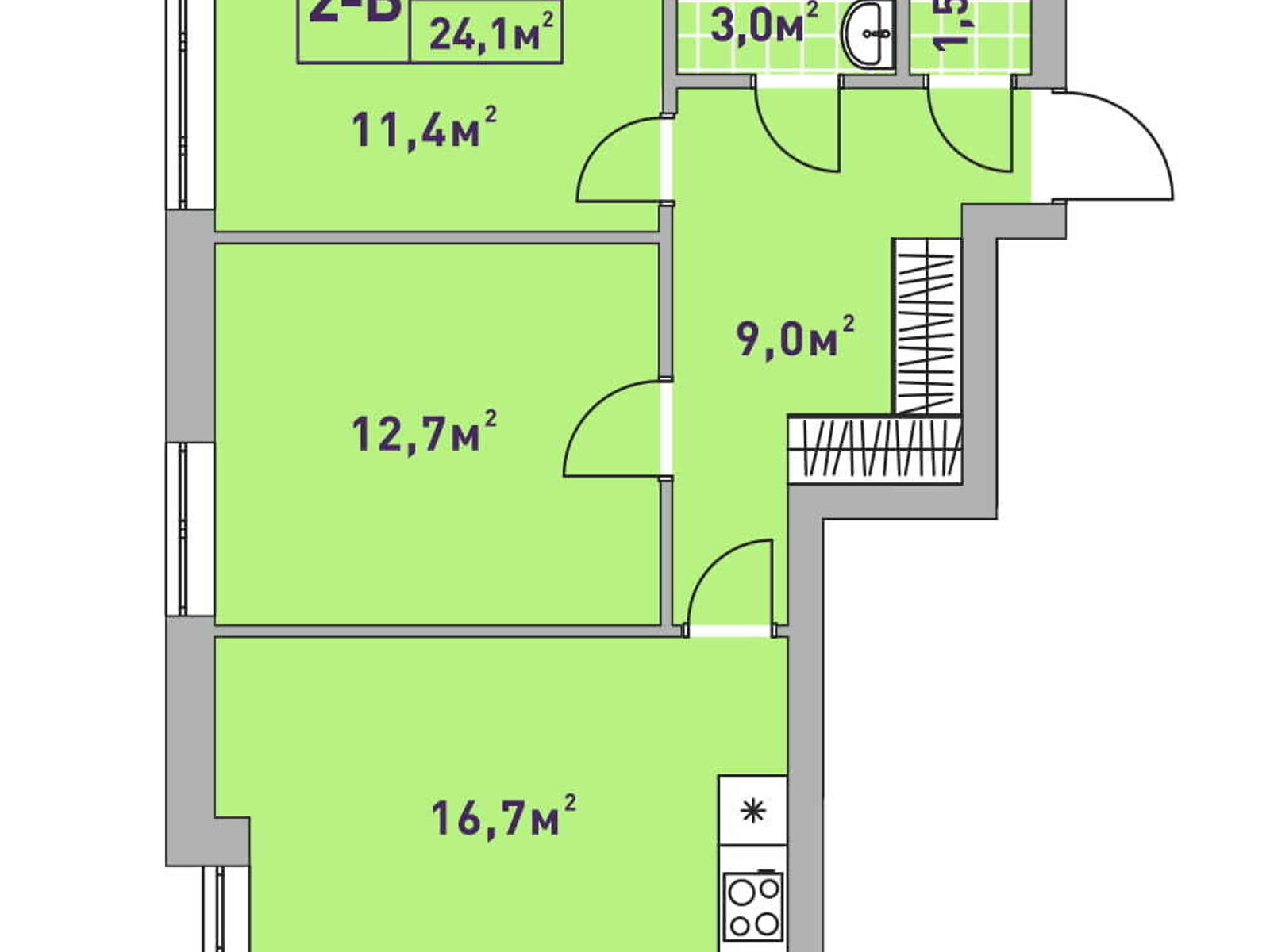 Продаж двокімнатної квартири в Ірпені, на вул. Університетська, район Ірпінь фото 1