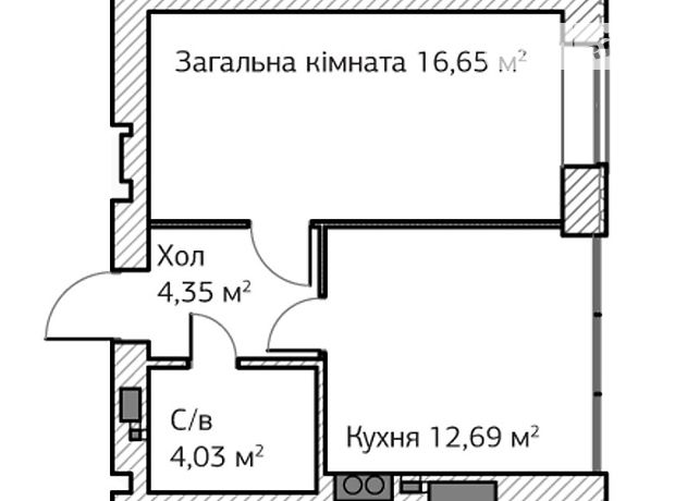 Продажа квартиры, 1 ком., Киевская, Ирпень, р‑н. Ирпень, Григория Скороводы, дом 11 Продажа квартиры, 1 ком., Киевская, Ирпень, р‑н. Ирпень, Григория Скороводы, дом 11