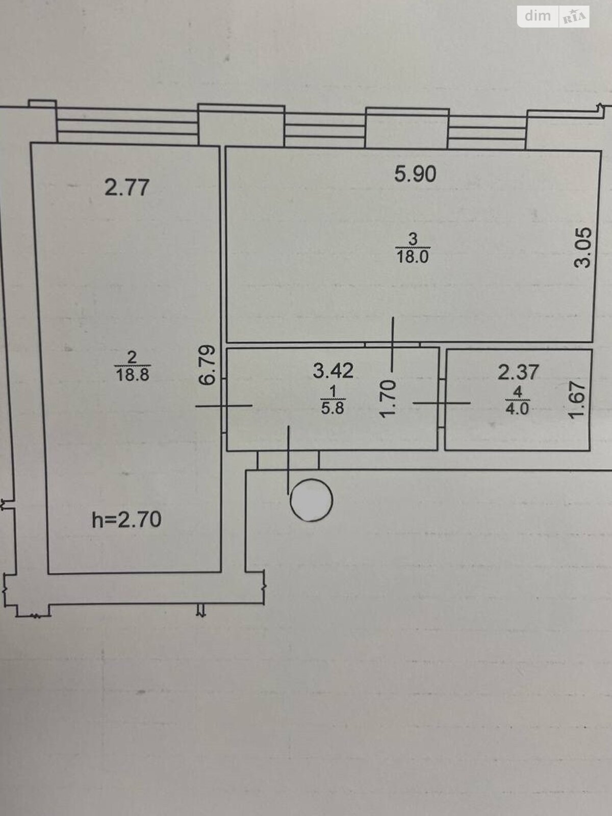 Продаж однокімнатної квартири в Ірпені, на вул. Павленка 56, фото 1