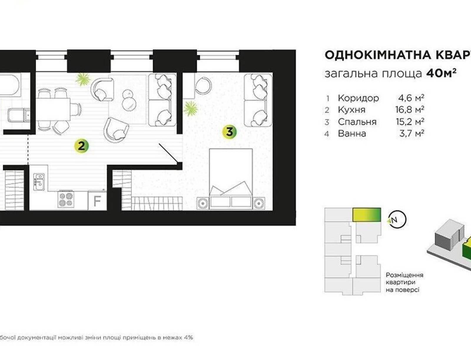 Продаж однокімнатної квартири в Івано-Франківську, на вул. Бандери Степана 79, район Арсенал фото 1