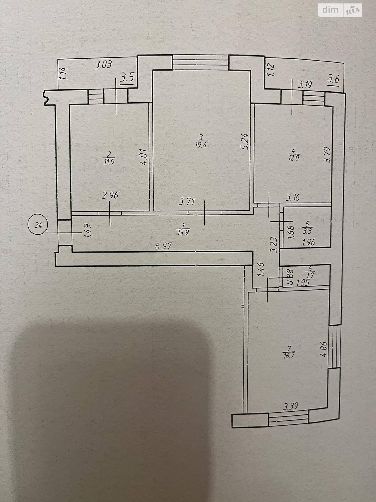 Продаж трикімнатної квартири в Івано-Франківську, на пров. Надії, район Бам фото 1