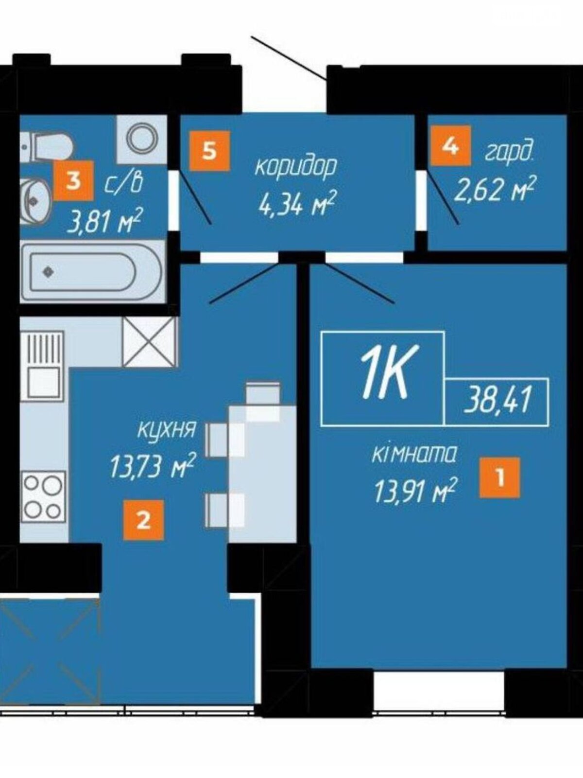 Продажа однокомнатной квартиры в Ивано-Франковске, на ул. Виноградная 175А, кв. 74, район Бам фото 1 Продажа однокомнатной квартиры в Ивано-Франковске, на ул. Виноградная 175А, кв. 74, район Бам фото 1