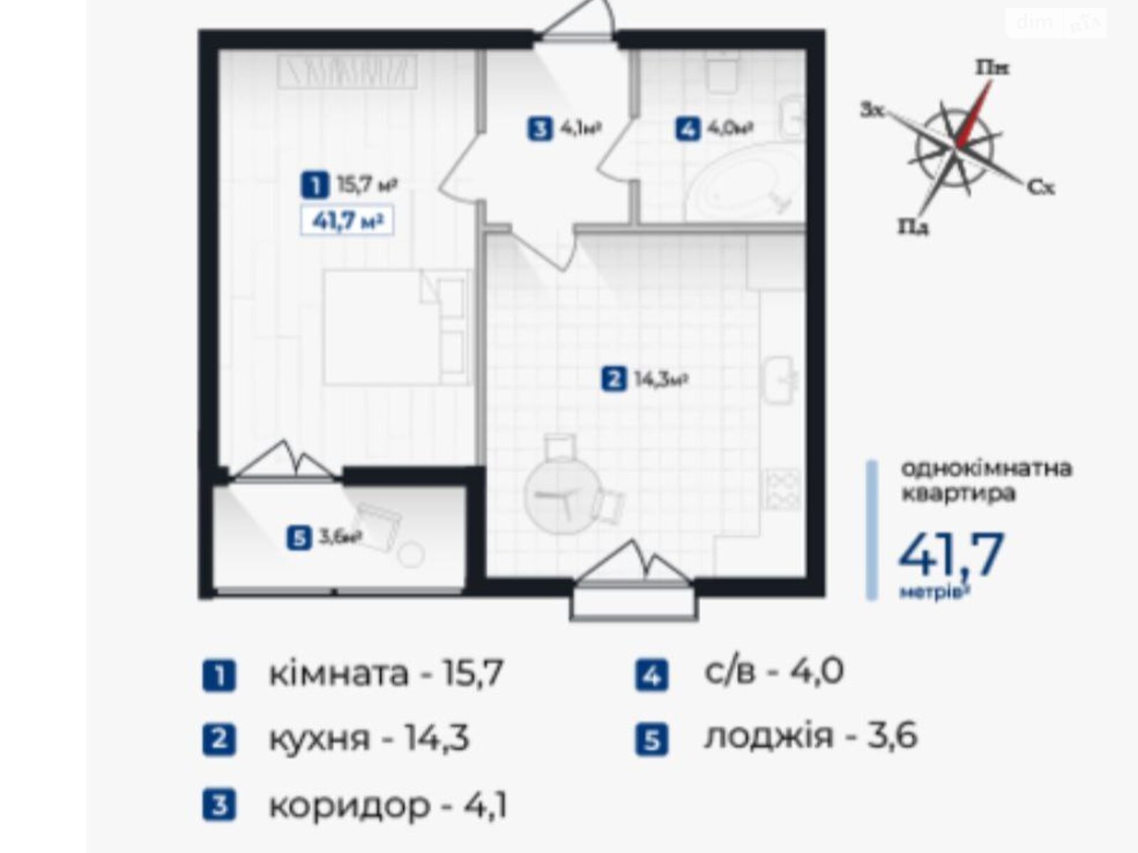 Продаж однокімнатної квартири в Крихівцях, на вул. Довженка О. 31В, фото 1 Продаж однокімнатної квартири в Крихівцях, на вул. Довженка О. 31В, фото 1