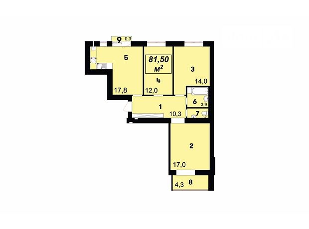 Продажа трехкомнатной квартиры в Ивано-Франковске,, район Бам фото 1