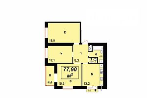 Продажа трехкомнатной квартиры в Ивано-Франковске,, район Бам фото 2