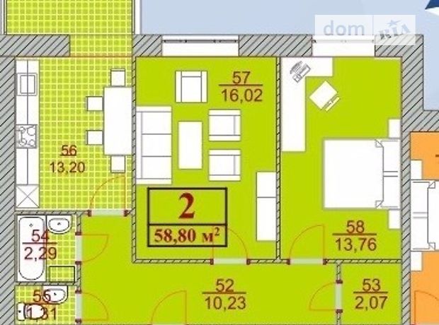 Продаж квартири, 2 кім., Івано-Франківськ, р‑н. Бам Продаж квартири, 2 кім., Івано-Франківськ, р‑н. Бам