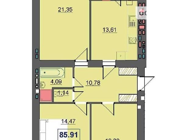 Продажа трехкомнатной квартиры в Ивано-Франковске, район Бам фото 1 Продажа трехкомнатной квартиры в Ивано-Франковске, район Бам фото 1