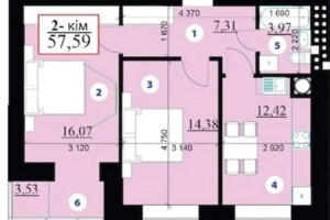 Продажа двухкомнатной квартиры в Ивано-Франковске, на ул. Гетьмана Ивана Мазепы 168, фото 2