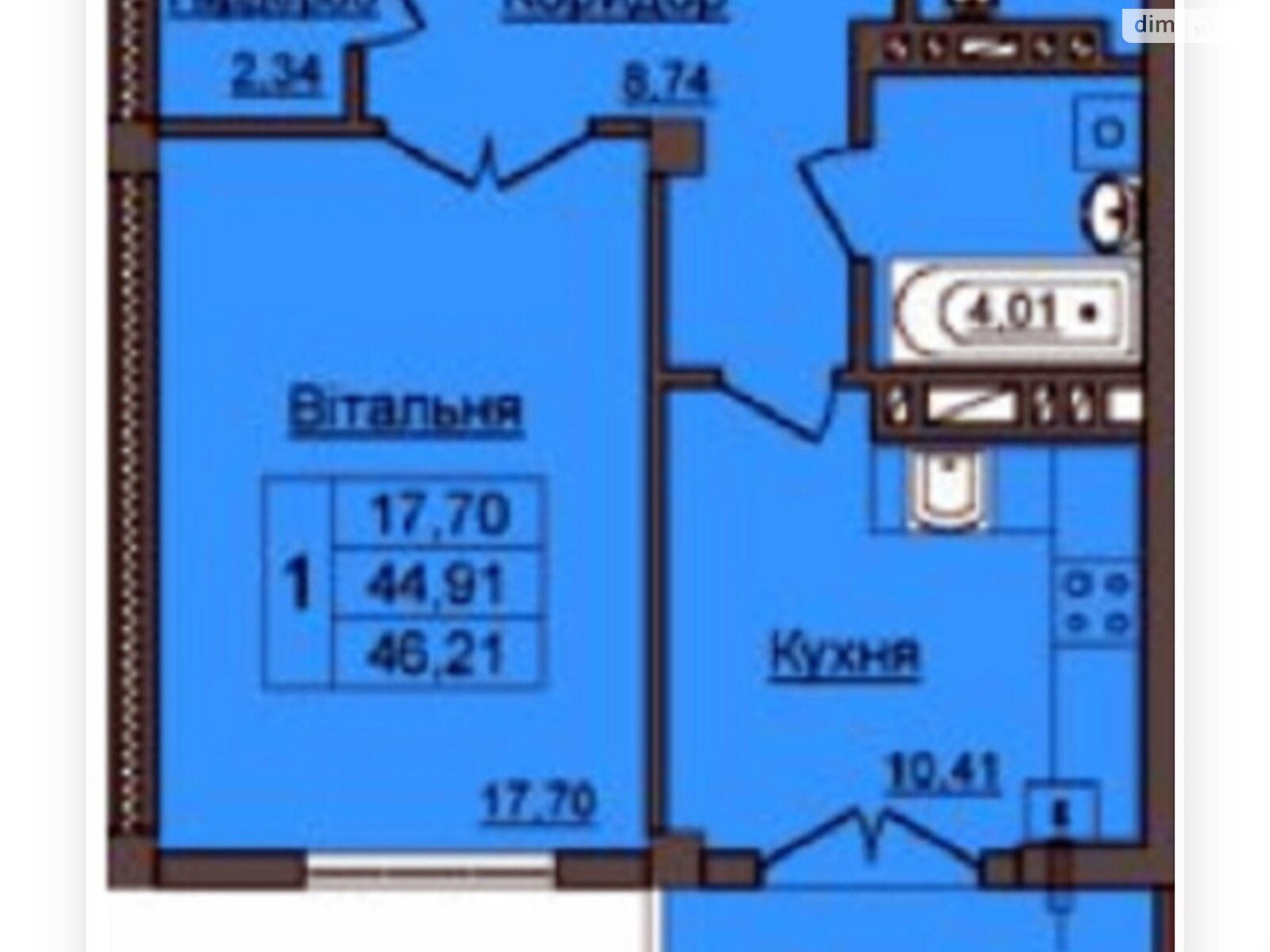 Продажа однокомнатной квартиры в Ивано-Франковске, на ул. Хмельницкого Богдана 73Б, фото 1 Продажа однокомнатной квартиры в Ивано-Франковске, на ул. Хмельницкого Богдана 73Б, фото 1