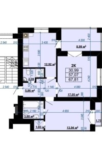 Продажа двухкомнатной квартиры в Ивано-Франковске, на ул. Млынарская 19, район Кант фото 2