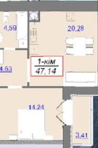 Продажа однокомнатной квартиры в Ивано-Франковске, на пер. Ключный, район Каскад фото 2