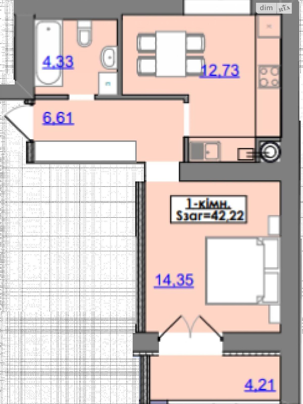 Продажа однокомнатной квартиры в Ивано-Франковске, на пер. Ключный 10, район Каскад фото 1