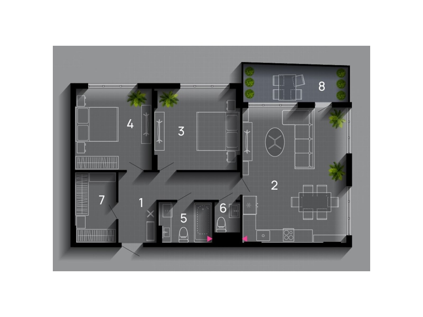Продаж трикімнатної квартири в Івано-Франківську, на вул. Юліана Пелеша 3, район Княгинин фото 1 Продаж трикімнатної квартири в Івано-Франківську, на вул. Юліана Пелеша 3, район Княгинин фото 1