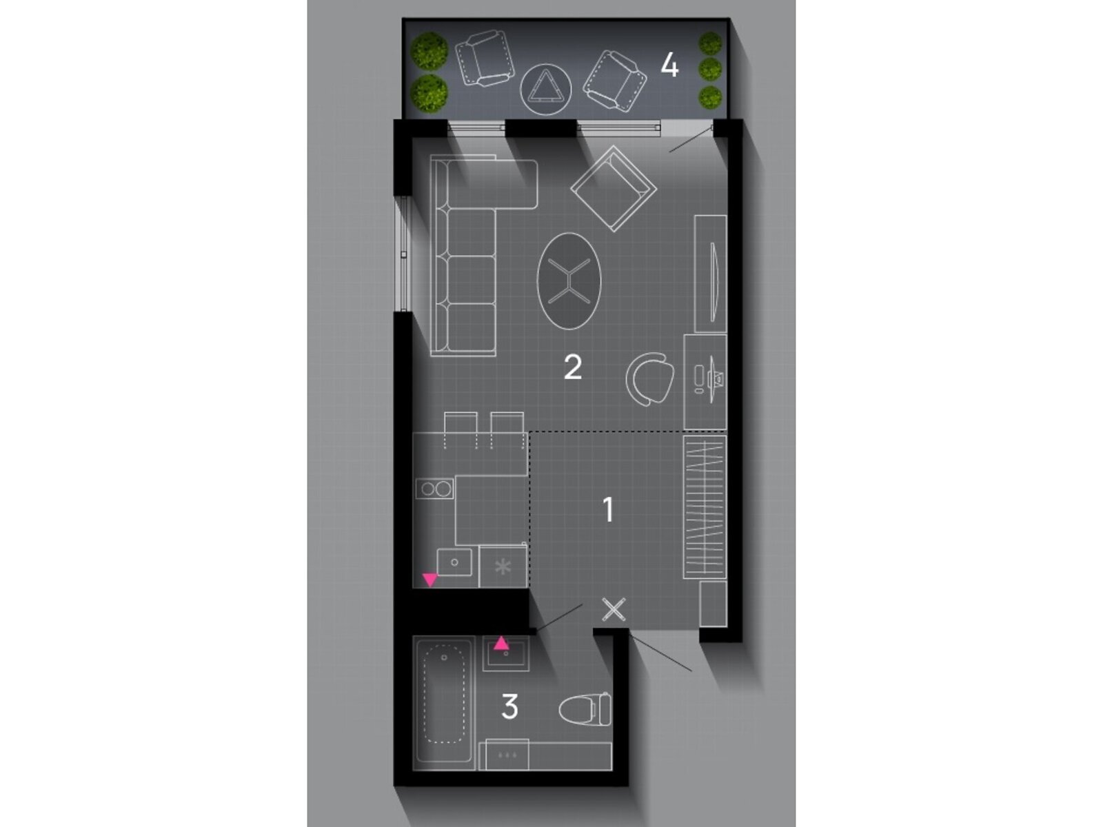 Продаж однокімнатної квартири в Івано-Франківську, на вул. Юліана Пелеша 3, район Княгинин фото 1 Продаж однокімнатної квартири в Івано-Франківську, на вул. Юліана Пелеша 3, район Княгинин фото 1