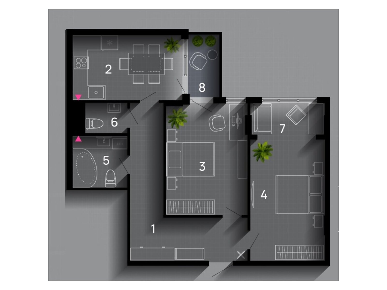 Продаж двокімнатної квартири в Івано-Франківську, на вул. Юліана Пелеша 3, район Княгинин фото 1 Продаж двокімнатної квартири в Івано-Франківську, на вул. Юліана Пелеша 3, район Княгинин фото 1