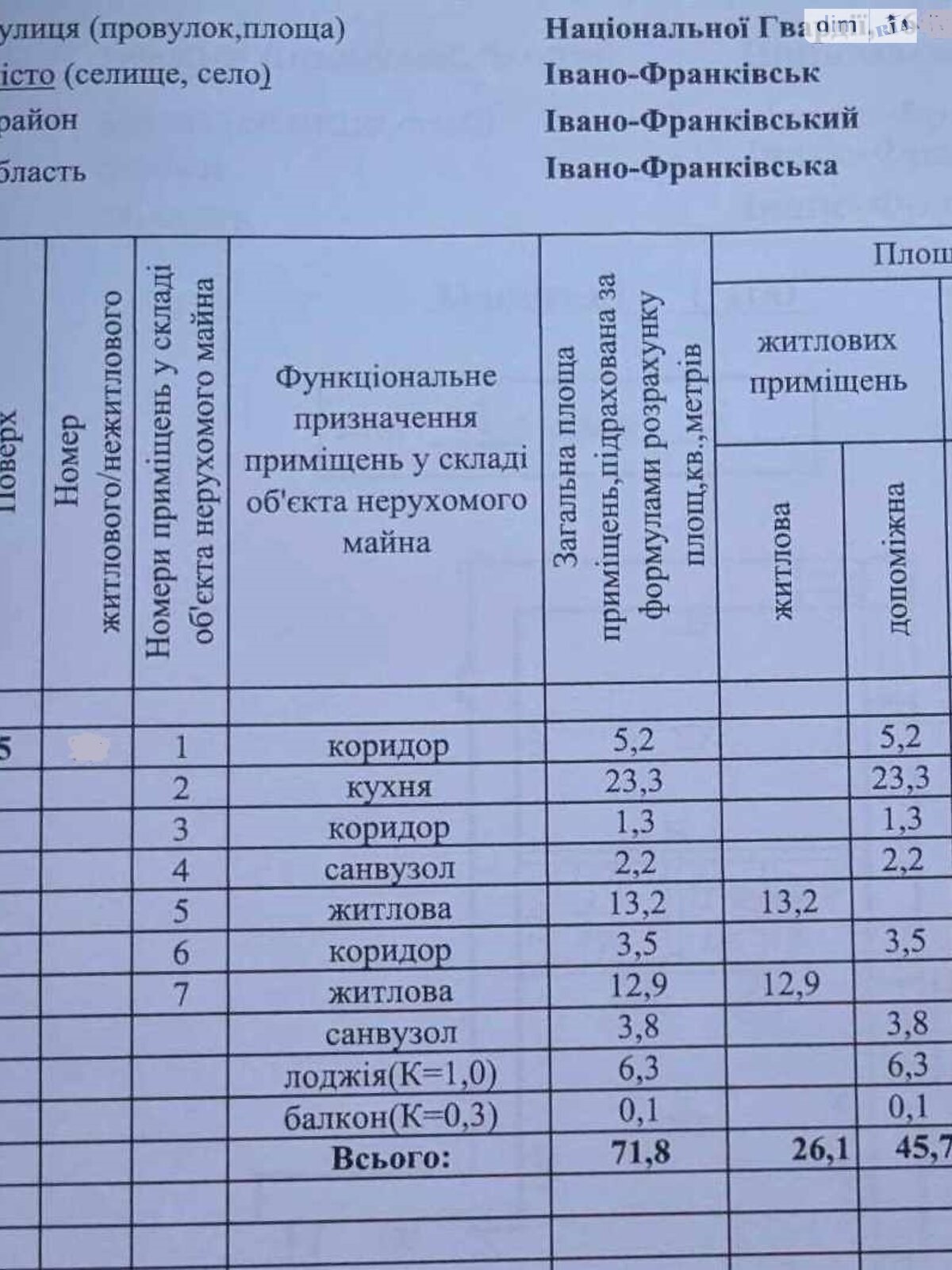 Продажа двухкомнатной квартиры в Ивано-Франковске, на ул. Национальной Гвардии, район Коновальца Чорновола фото 1