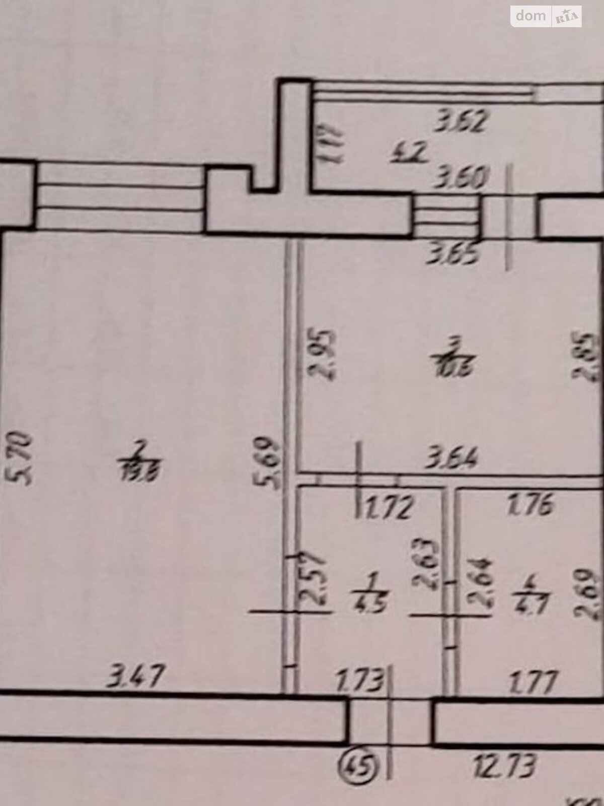 Продажа однокомнатной квартиры в Криховцах, на Довженко А. (Веселова) улица 47, фото 1