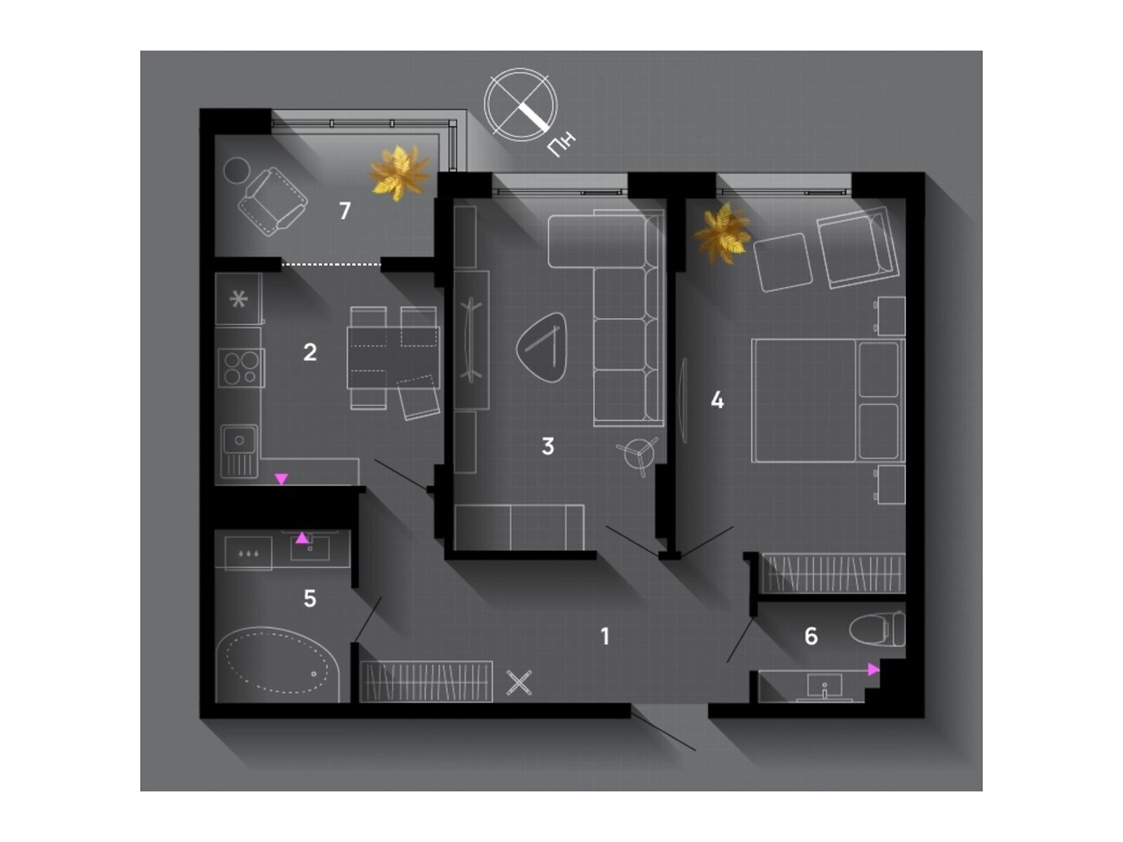 Продажа двухкомнатной квартиры в Ивано-Франковске, на ул. Хриплинская 9, район Майзли фото 1