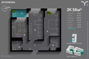 Продажа двухкомнатной квартиры в Ивано-Франковске, на ул. Хриплинская 9, район Майзли фото 2