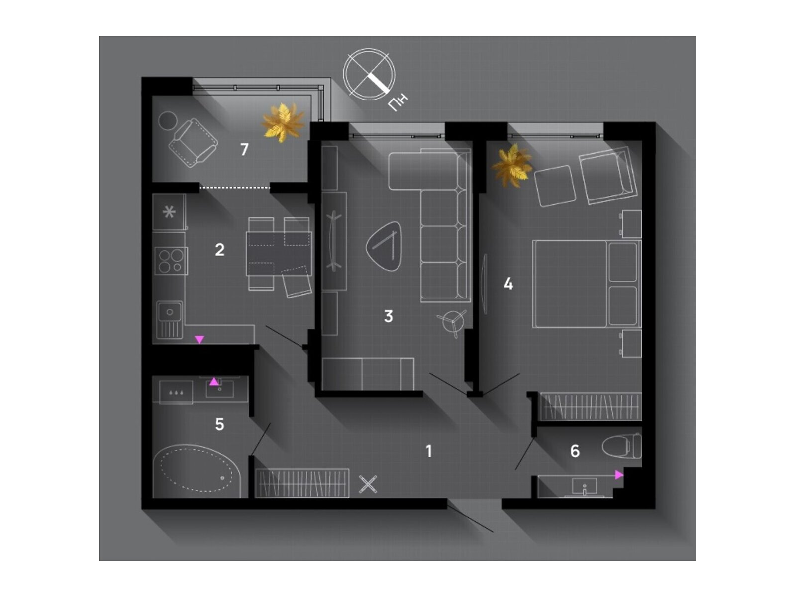 Продажа двухкомнатной квартиры в Ивано-Франковске, на ул. Хриплинская 9, район Майзли фото 1