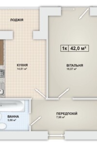 Продажа однокомнатной квартиры в Ивано-Франковске, на ул. Ребета Л. 10Д, район Опришовцы фото 2