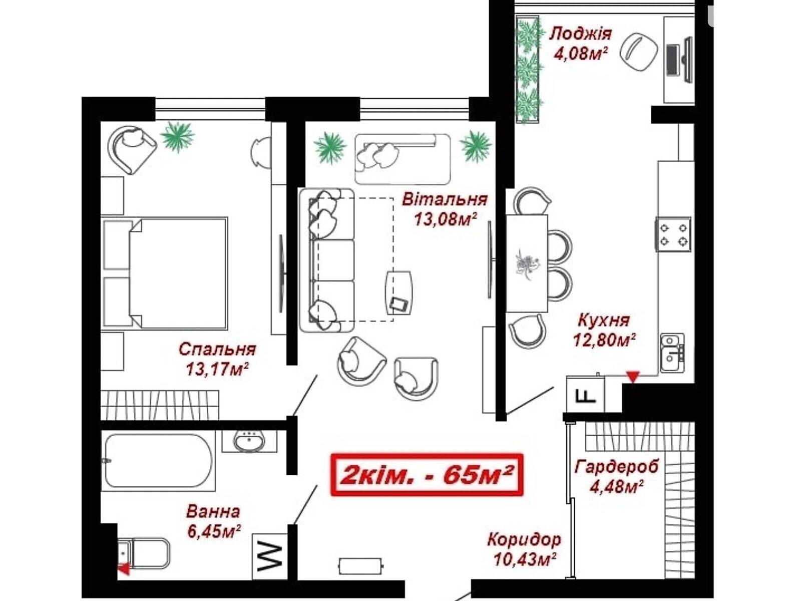 Продажа двухкомнатной квартиры в Ивано-Франковске, на ул. Химиков 28, кв. 21, район Пасечная фото 1