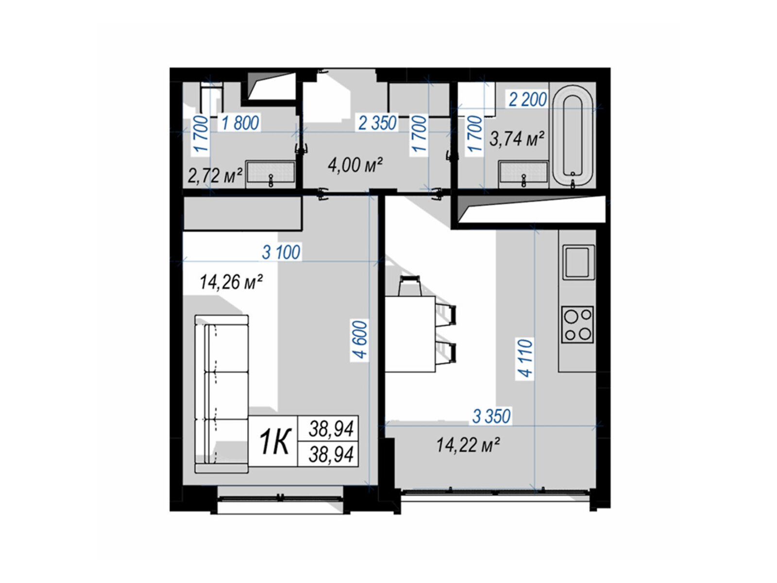 Продажа однокомнатной квартиры в Ивано-Франковске, на ул. Химиков 92, район Пасечная фото 1