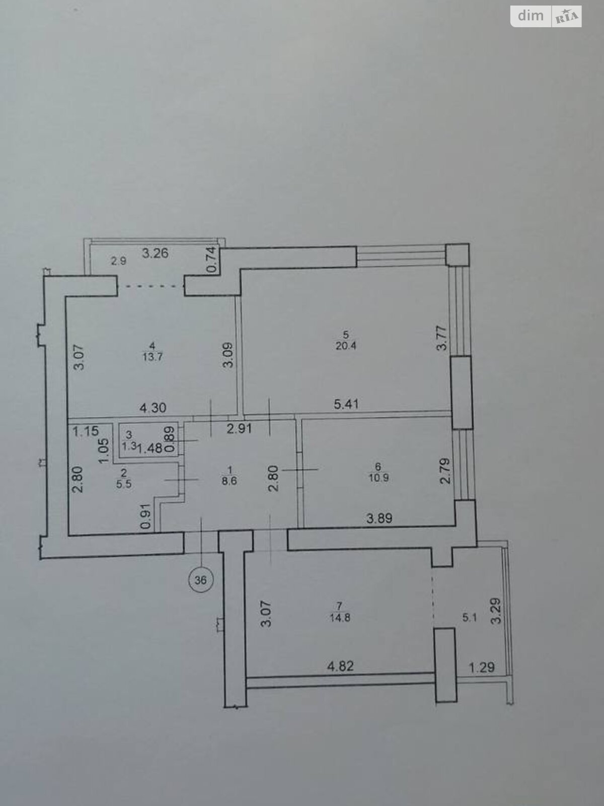 Продаж трикімнатної квартири в Івано-Франківську, на вул. Пасічна 2А, кв. 36, район Пасічна фото 1