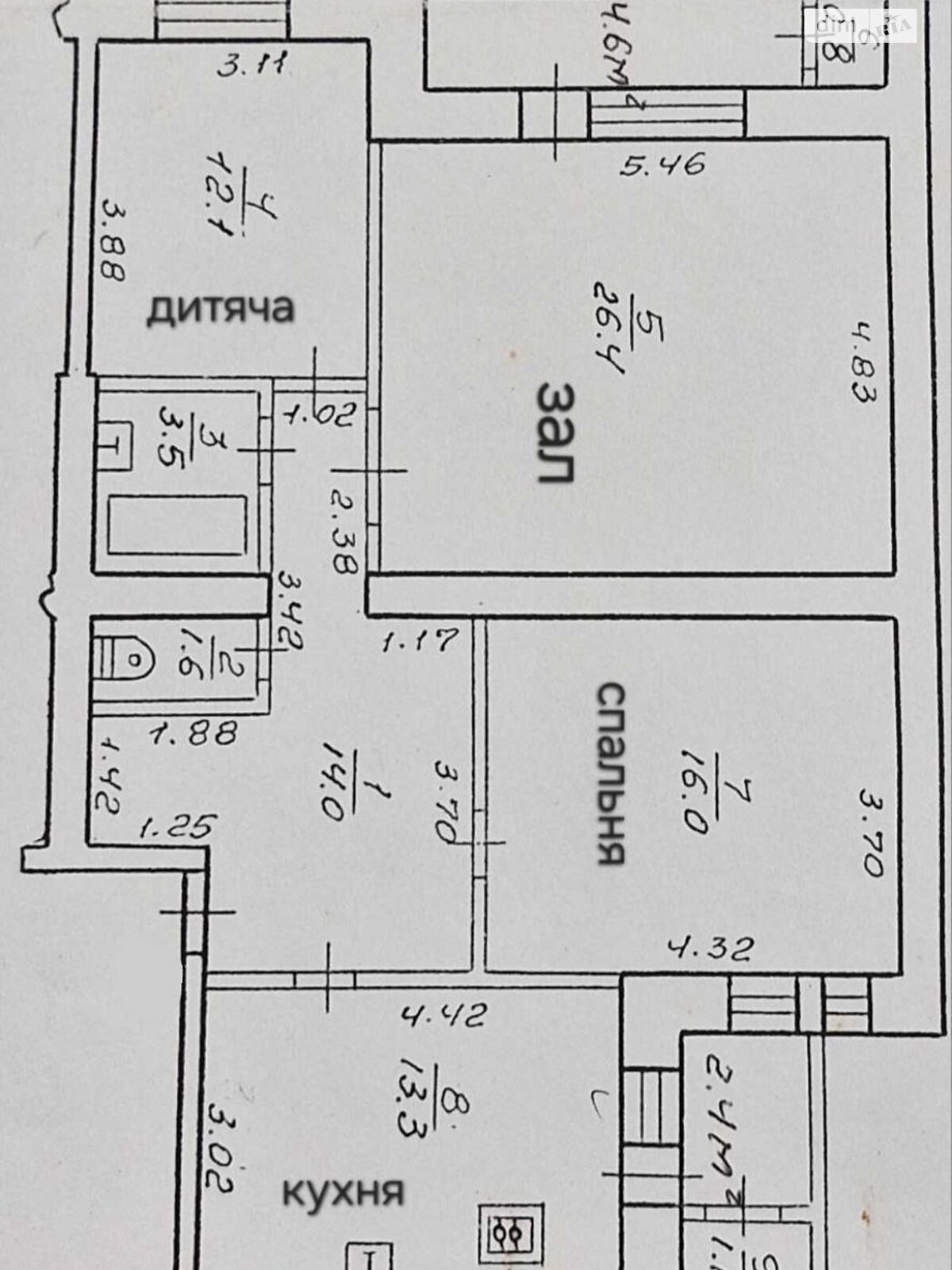 Продаж трикімнатної квартири в Івано-Франківську, на вул. Пасічна 21, район Пасічна фото 1 Продаж трикімнатної квартири в Івано-Франківську, на вул. Пасічна 21, район Пасічна фото 1