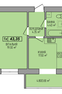 Продаж однокімнатної квартири в Івано-Франківську, на вул. Миру 100, район Позитрон фото 2