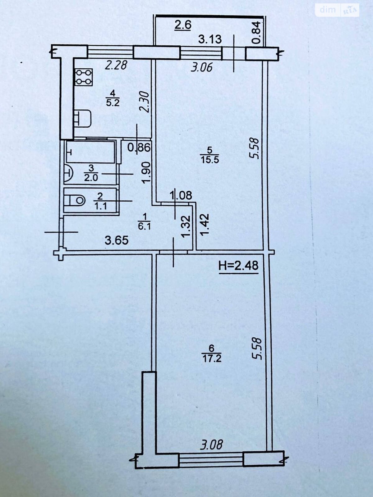 Продажа двухкомнатной квартиры в Ивано-Франковске, на ул. Стуса Василия, район Позитрон фото 1